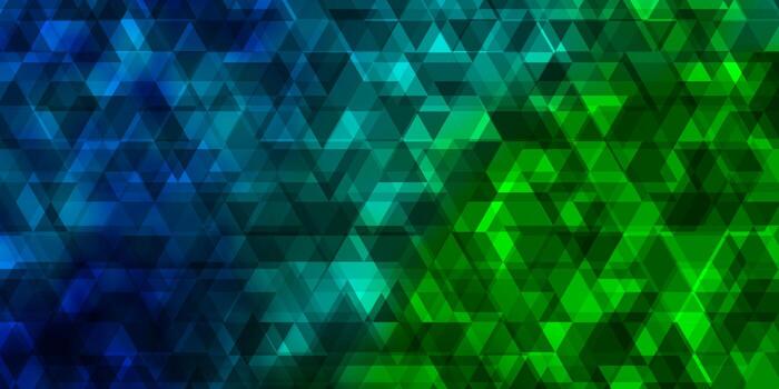 Dark Multicolor vector background with lines, triangles.
