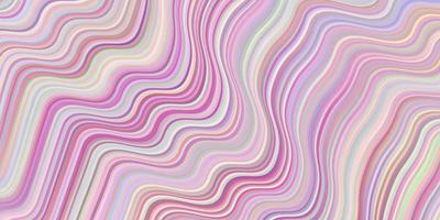 Light Pink vector background with wry lines.