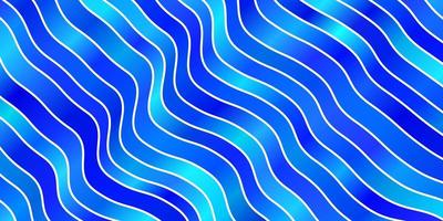 Light BLUE vector pattern with curves. Colorful illustration, which consists of curves. Best design for your posters, banners.