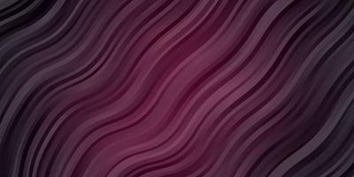 Dark Pink vector texture with wry lines. Brand new colorful illustration with bent lines. Smart design for your promotions.