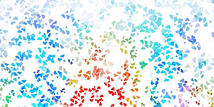 patrón de vector multicolor claro con formas abstractas.