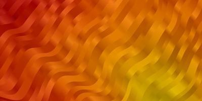 Light Red, Yellow vector pattern with wry lines. Colorful illustration in abstract style with bent lines. Smart design for your promotions.