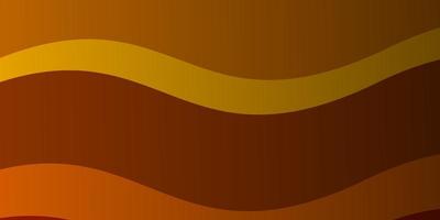 Dark Orange vector template with wry lines. Colorful illustration, which consists of curves. Pattern for ads, commercials.