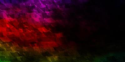 Dark Multicolor vector background with polygonal style.