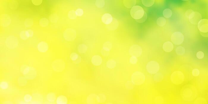 Light Green, Yellow vector pattern with spheres. Abstract illustration with colorful spots in nature style. Pattern for booklets, leaflets.