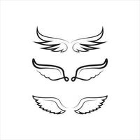 Falcon Logo Template vector bird wings set logo and icon