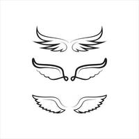 Falcon Logo Template vector bird wings set logo and icon