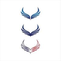 Falcon Logo Template vector bird wings set logo and icon