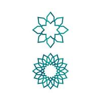 Mosque ramadhan and islamic design mandala arabian logo vector