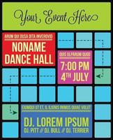 Dance Event Poster vector
