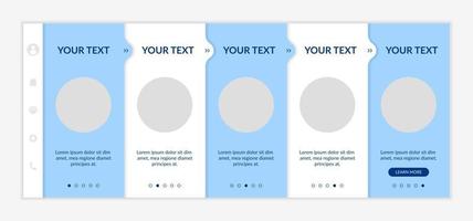 Promoting startups onboarding vector template