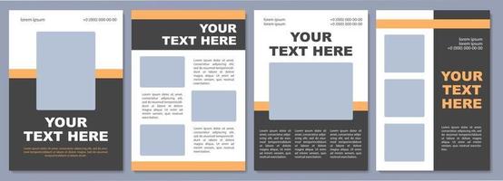 Company introduction brochure template vector