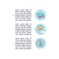 Carbon offset benefits concept line icons with text vector