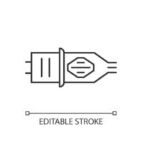 Tattoo cartridge linear icon. Special containers for tattoo ink. Professional equipment. Thin line customizable illustration. Contour symbol. Vector isolated outline drawing. Editable stroke