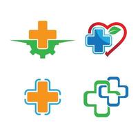 Medical care logo images vector