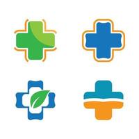 Medical care logo images vector