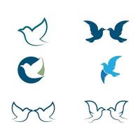 Dove logo images illustration vector