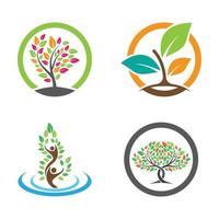 Tree logo images design vector