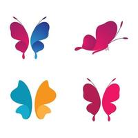 imágenes de logo de mariposa de belleza vector