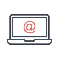 icono de bandeja de entrada de correo electrónico vector