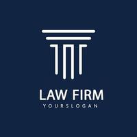 Law firm logo design template vector