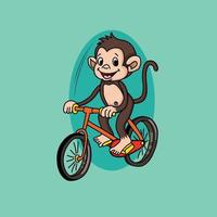 Monkey Driving a cycle Rides