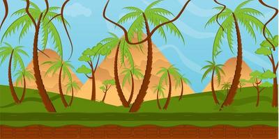 Forest Background Landforms vector