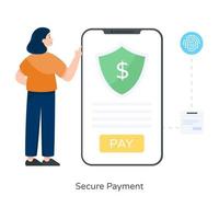 Secure Payment Method vector