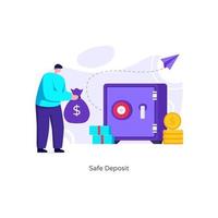 Safe Deposit Design vector