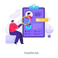 Classified Ads Article vector
