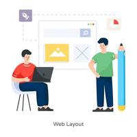 Web Layout and Template vector