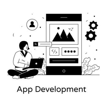 Mobile App Development vector