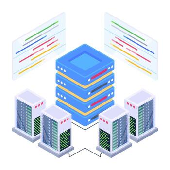 red distribuida btc vector
