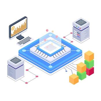 Data Processing and Networking vector