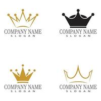 Crown Logo Template vector icon illustration design