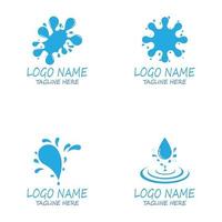 water splash icon vector illustration design template