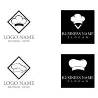 hat chef logo template vector illustration