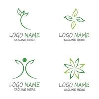 Leaf icon Vector Illustration design Logo template