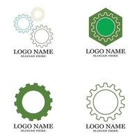 engranaje, logotipo, plantilla, vector, icono, ilustración, diseño vector