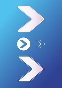 This is a set of convex, flat, and contour arrows vector