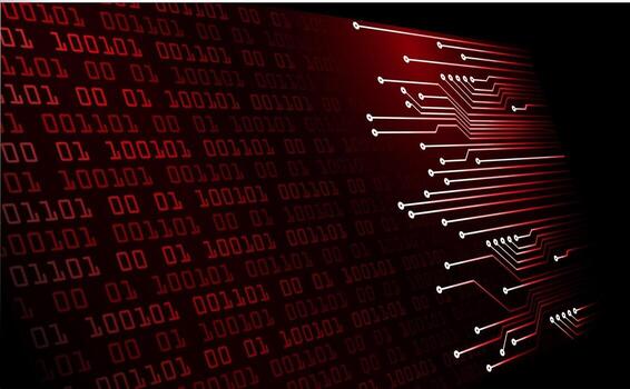 cyber circuit future technology concept background vector