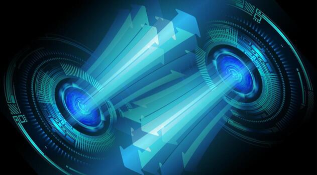 cyber circuit future technology concept background vector