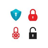 padlock logo icon vector