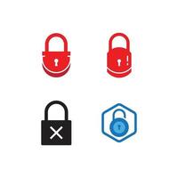 padlock logo icon vector