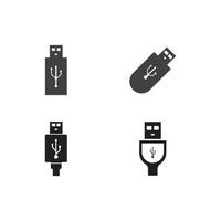 usb icon vector