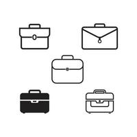 Brief case icon vector