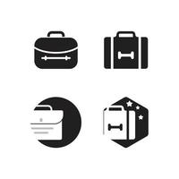 Brief case icon vector