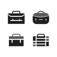 Brief case icon vector