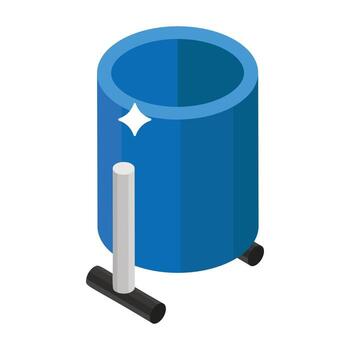 Waste Bin Elements vector