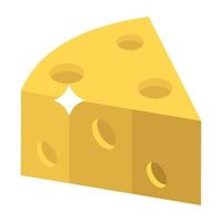 Cheese Slice Elements vector